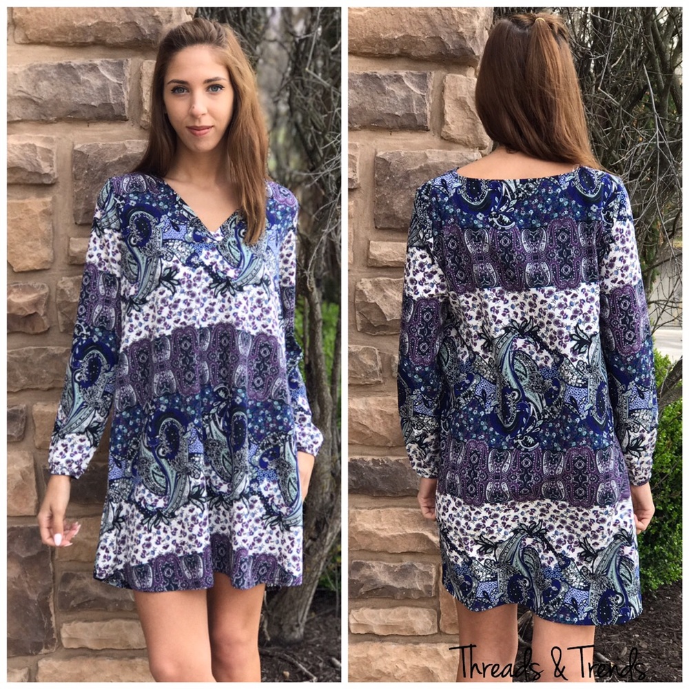 🌸Vintage Print Floral Slip Dress - Picture 2 of 3