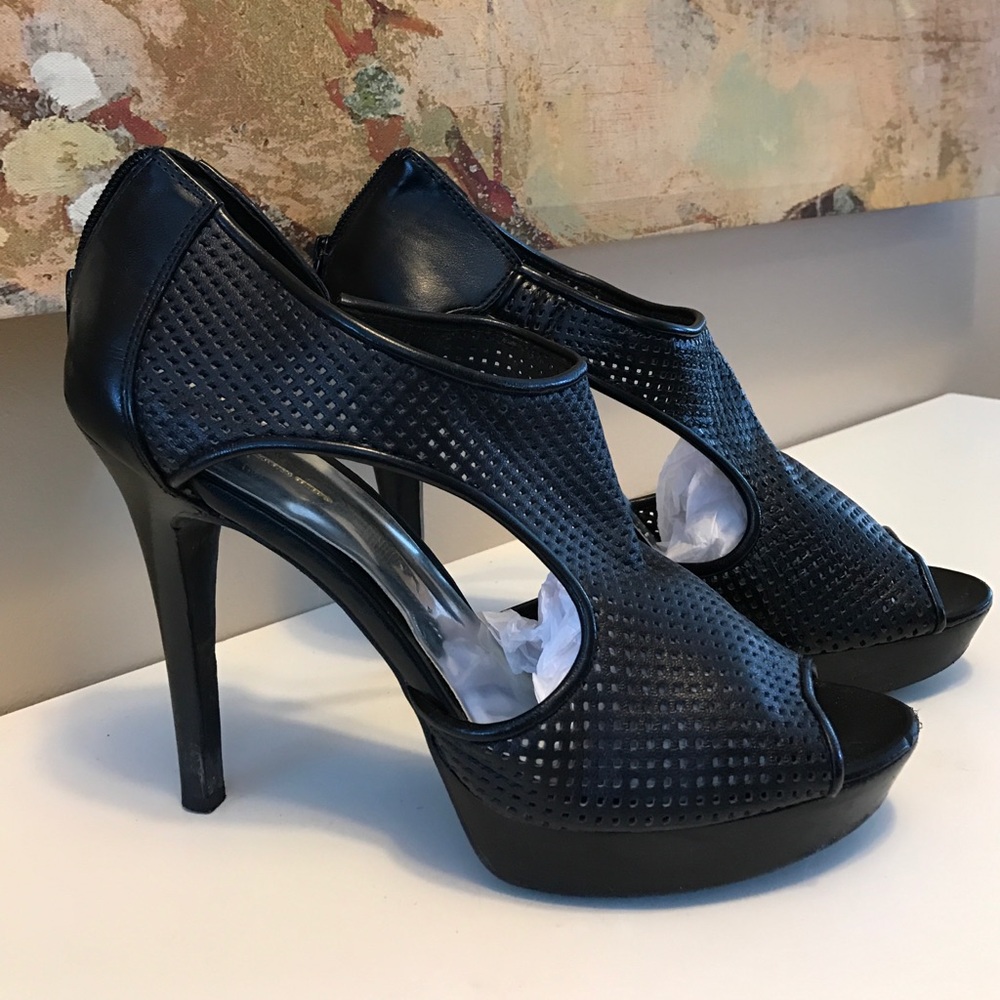 INC.. sexy platform mesh leather heel