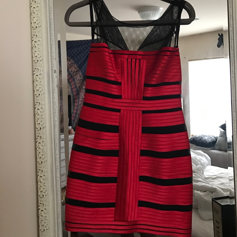 BCBG Dress with mesh top