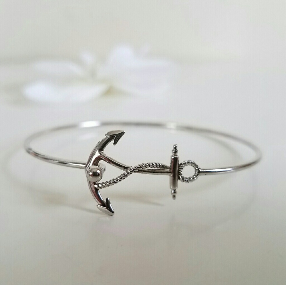 Giani Bernini Anchor Hook Bangle Bracelet