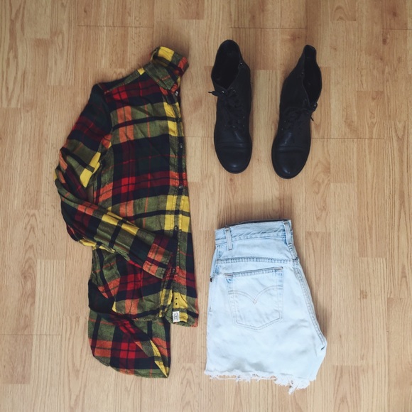 Black Poppy Shoes - Black Side-Zip Combat Boots