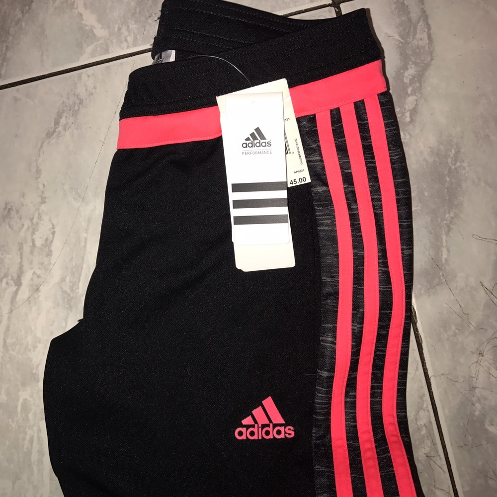 Adidas Women's Black W/ Corral/Grey Stripes