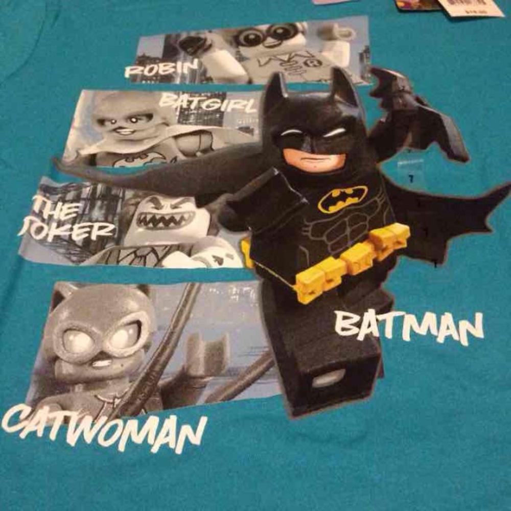 BNWT Batman Lego Girls Batman T Shirt Size 5/6 & 7