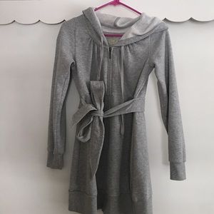 Hooded Sweatshirt Cardigan
