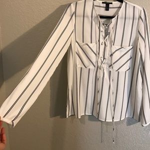 Forever 21 Front Tie Blouse