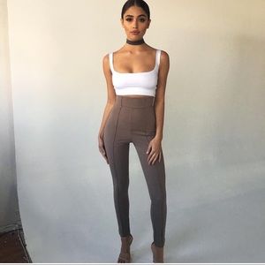Zachary the label square neck crop top