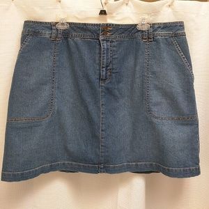 St. Johns Bay jeans skort