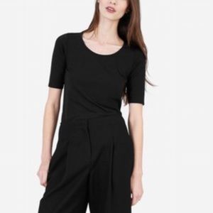 (2) Everlane half sleeve pima cotton stretch shirt