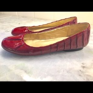 Me Too Red Patent Flats