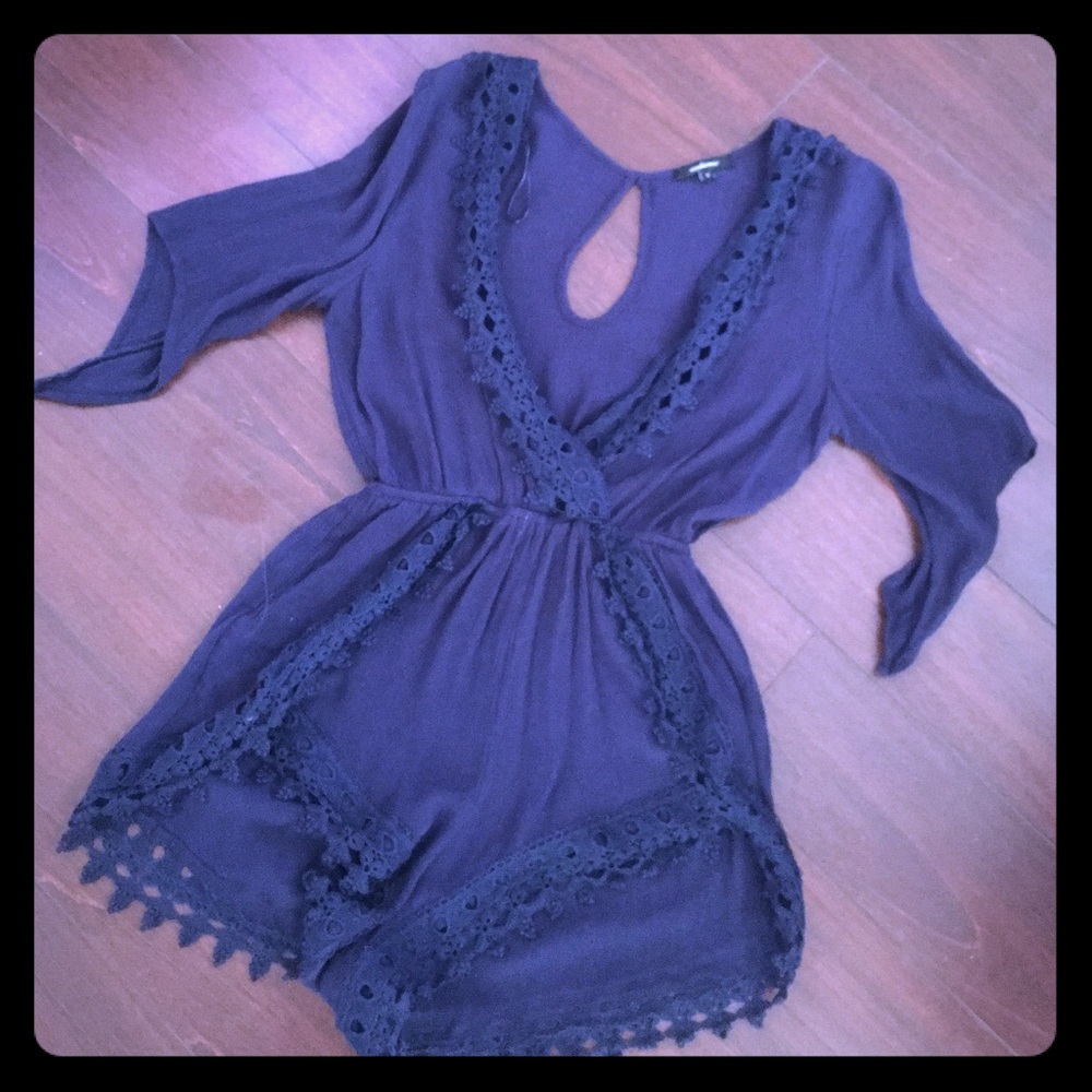 Blue Romper‼️PRICE CUT‼️