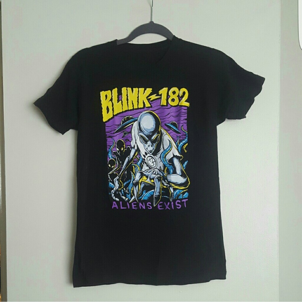 Aliens exist blink 182 unisex t shirt