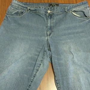 Woman's Cato plus size knee length stretch jeans