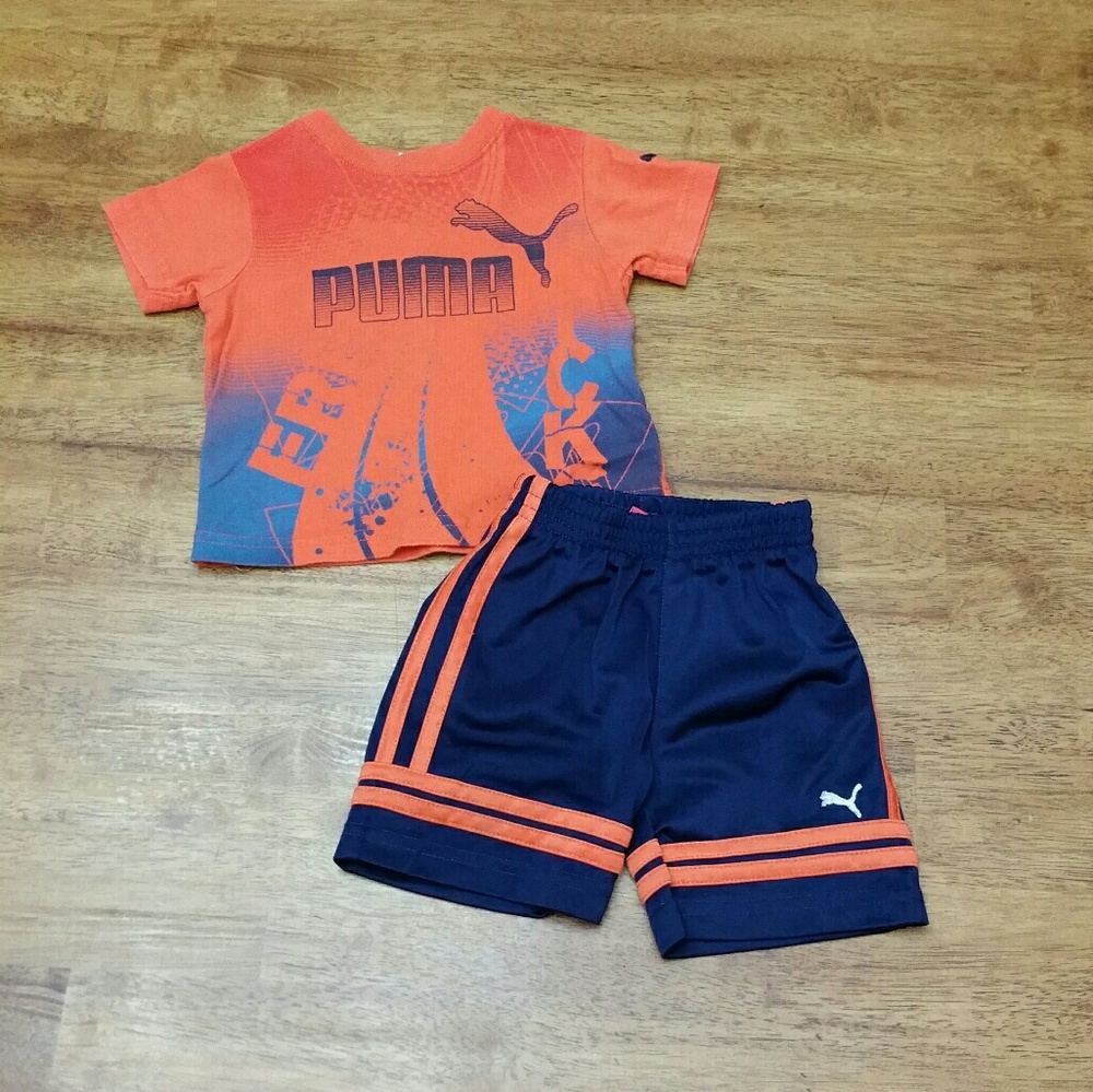 3-6mth Puma shirt & athletic shorts set