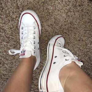 White low top converse