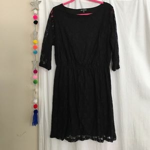 Black lace dress