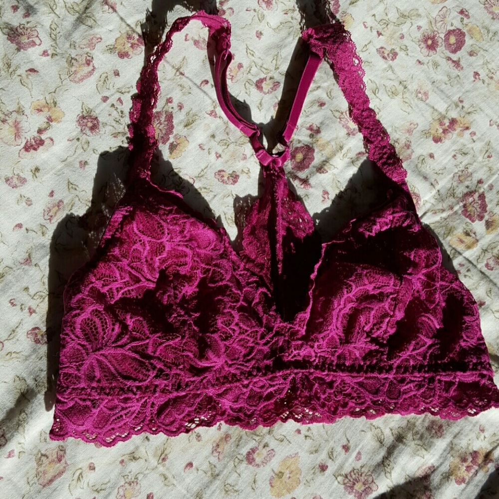 Lace Magenta Bralette