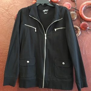 Black jacket! Perfect for spring outings!