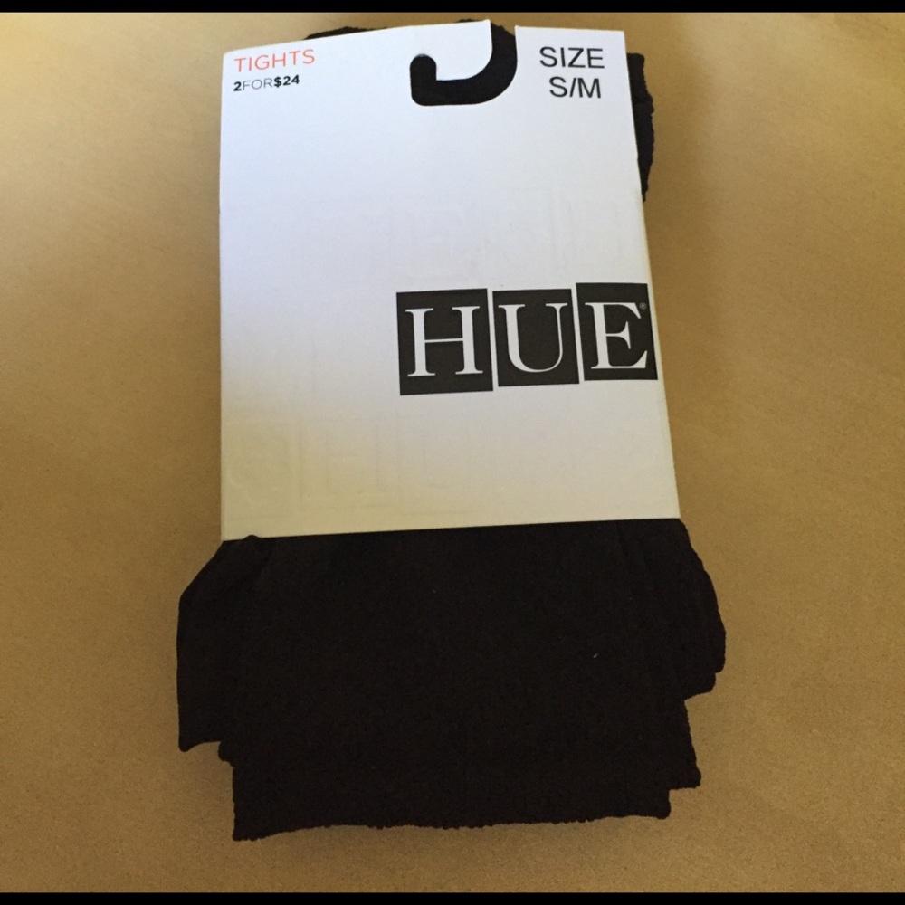 HUE ONE pair TIGHTS Black Size S/M