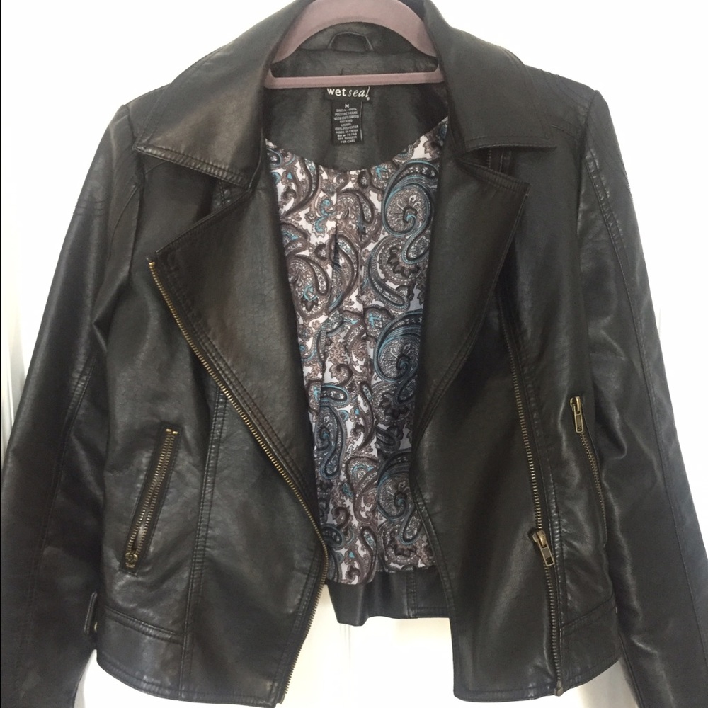 Faux-leather Jacket