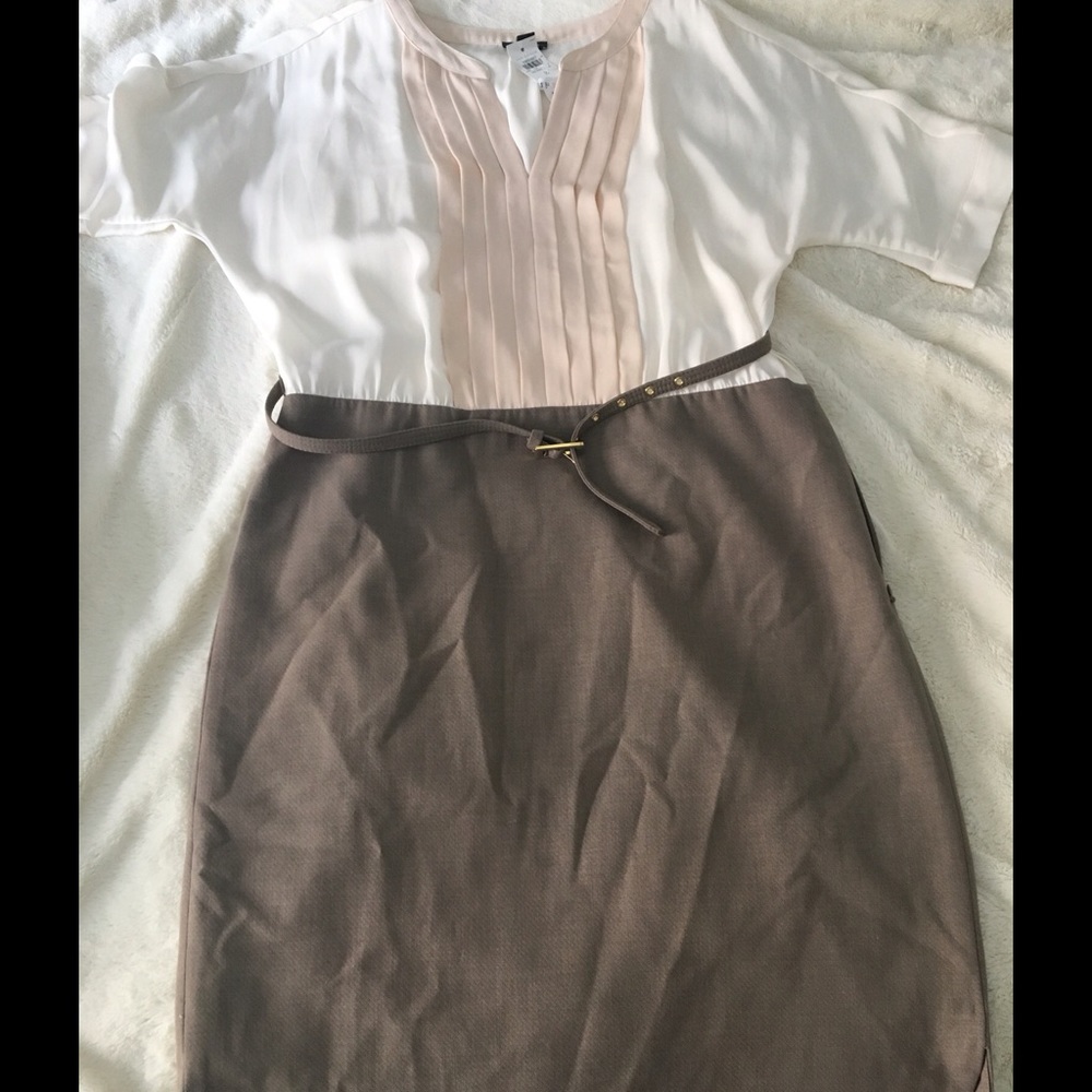 Ann Taylor Belted Dress