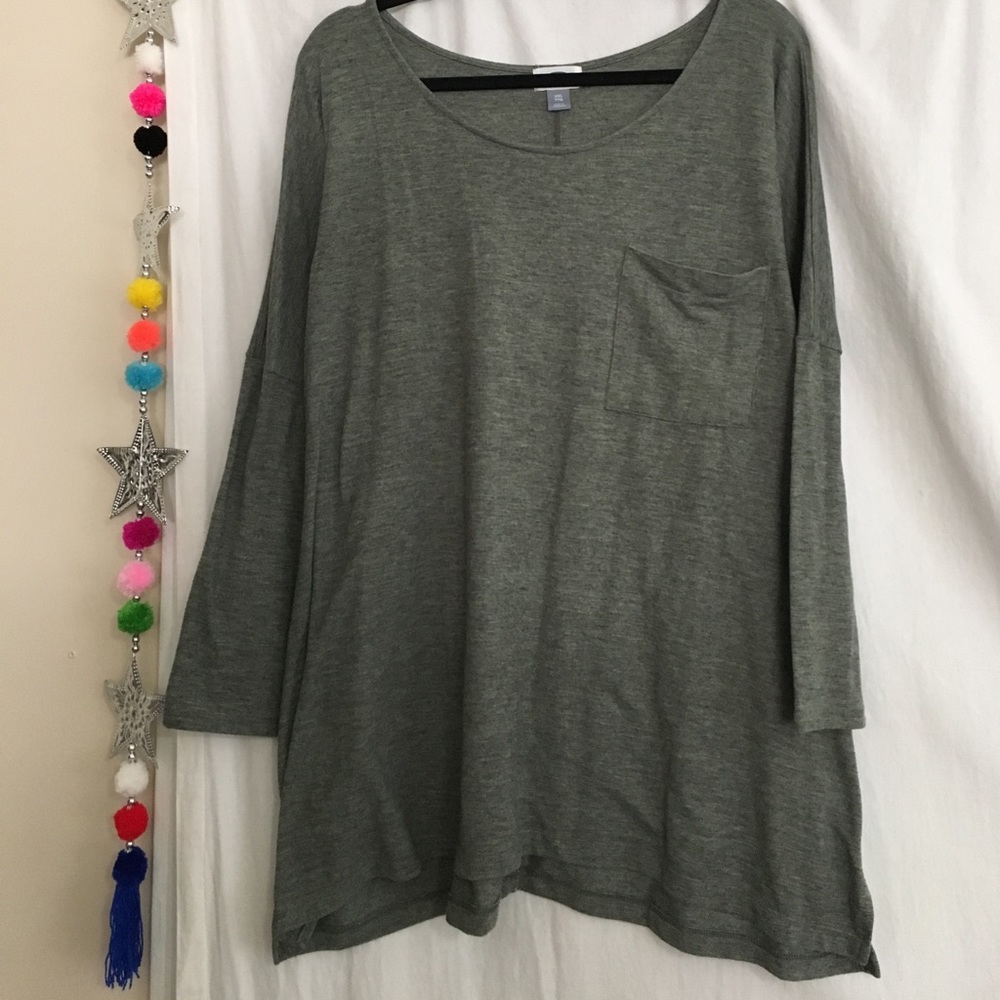 Heather green tunic