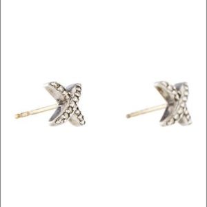 David Yurman Diamond X earrings