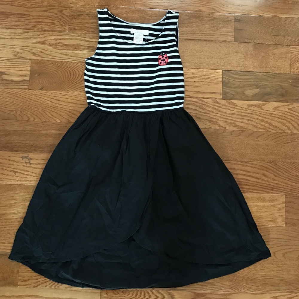 Black &white junior dress