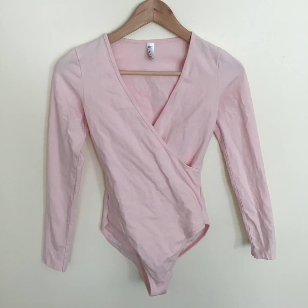 Contrast V Bodysuit (Warehouse Pink)