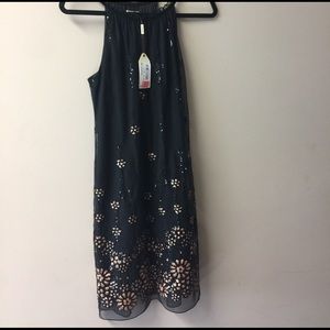 Black embellished cocktail dress Size XS NWT