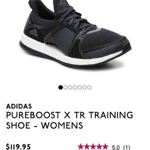 Adidas training shoes. Very gently used. Like new.