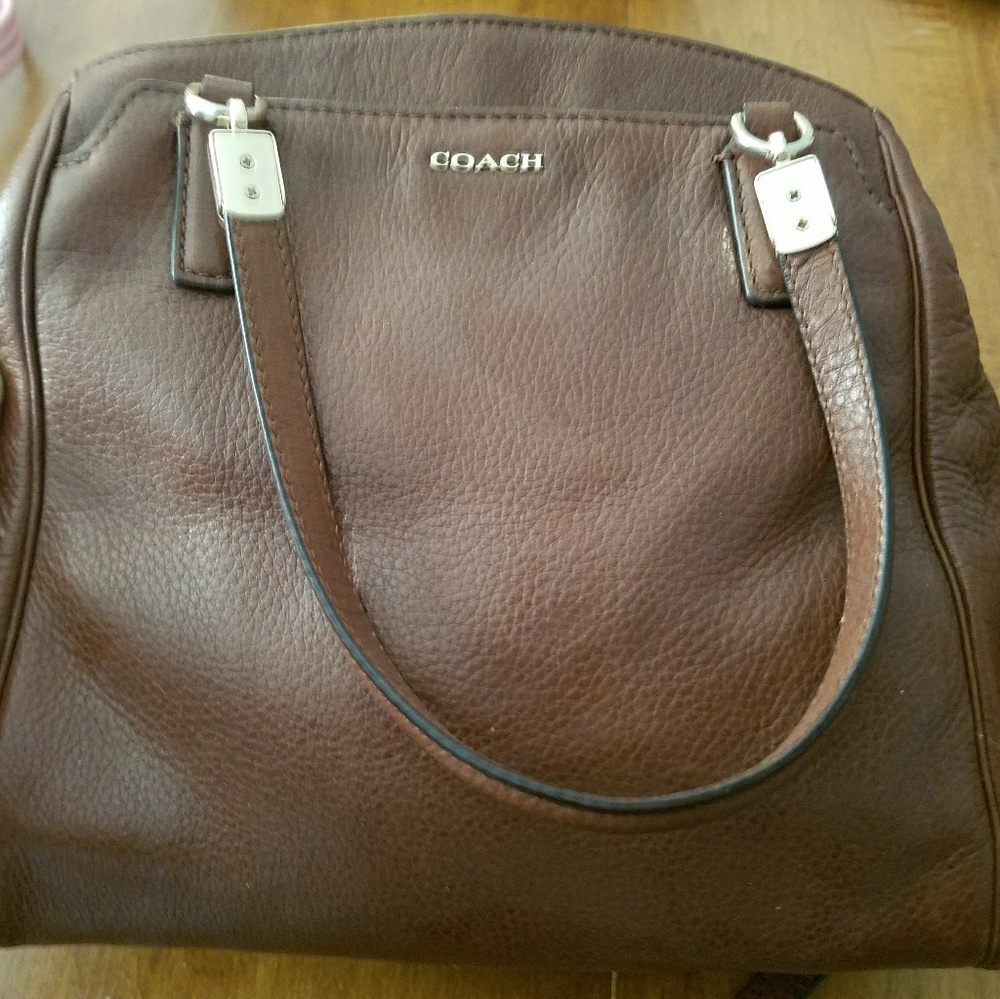 Coach Classic brown leather satchel