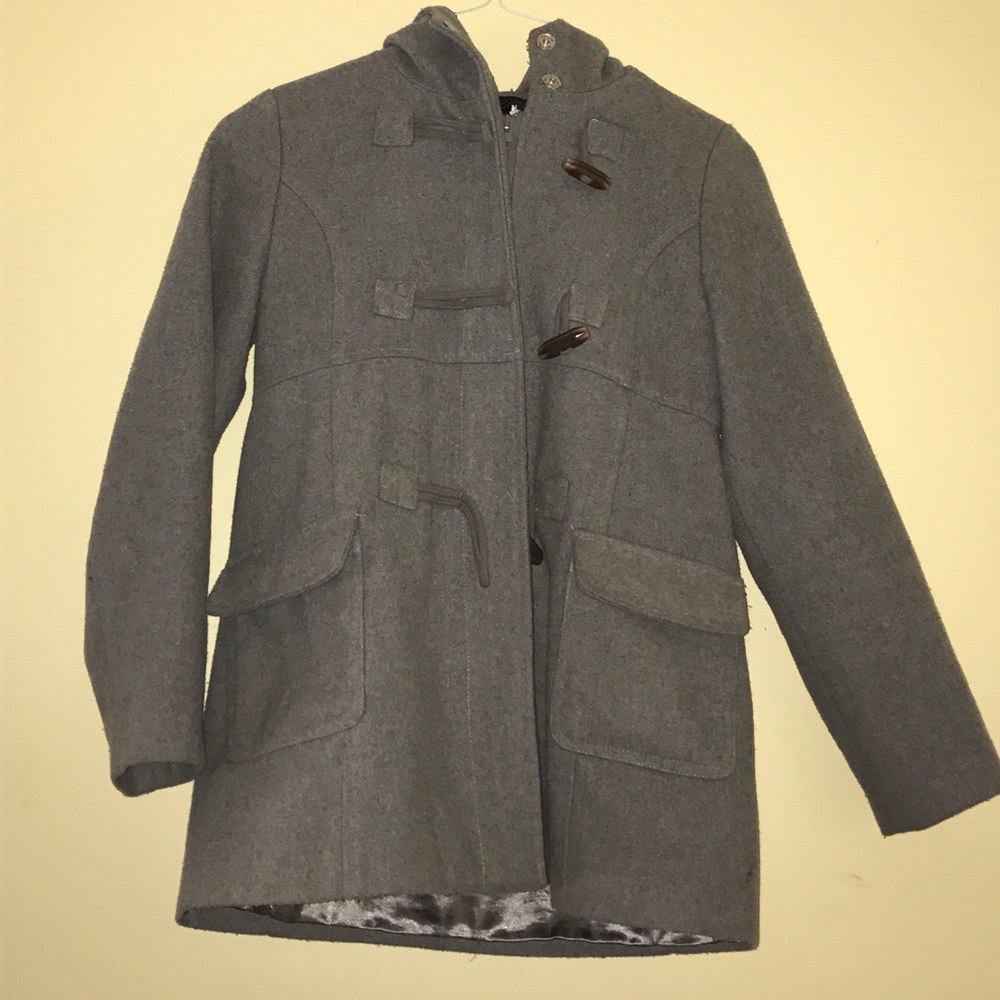 Girls Hooded Peacoat