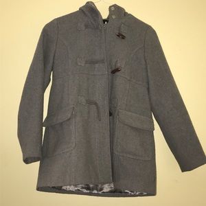 Girls Hooded Peacoat
