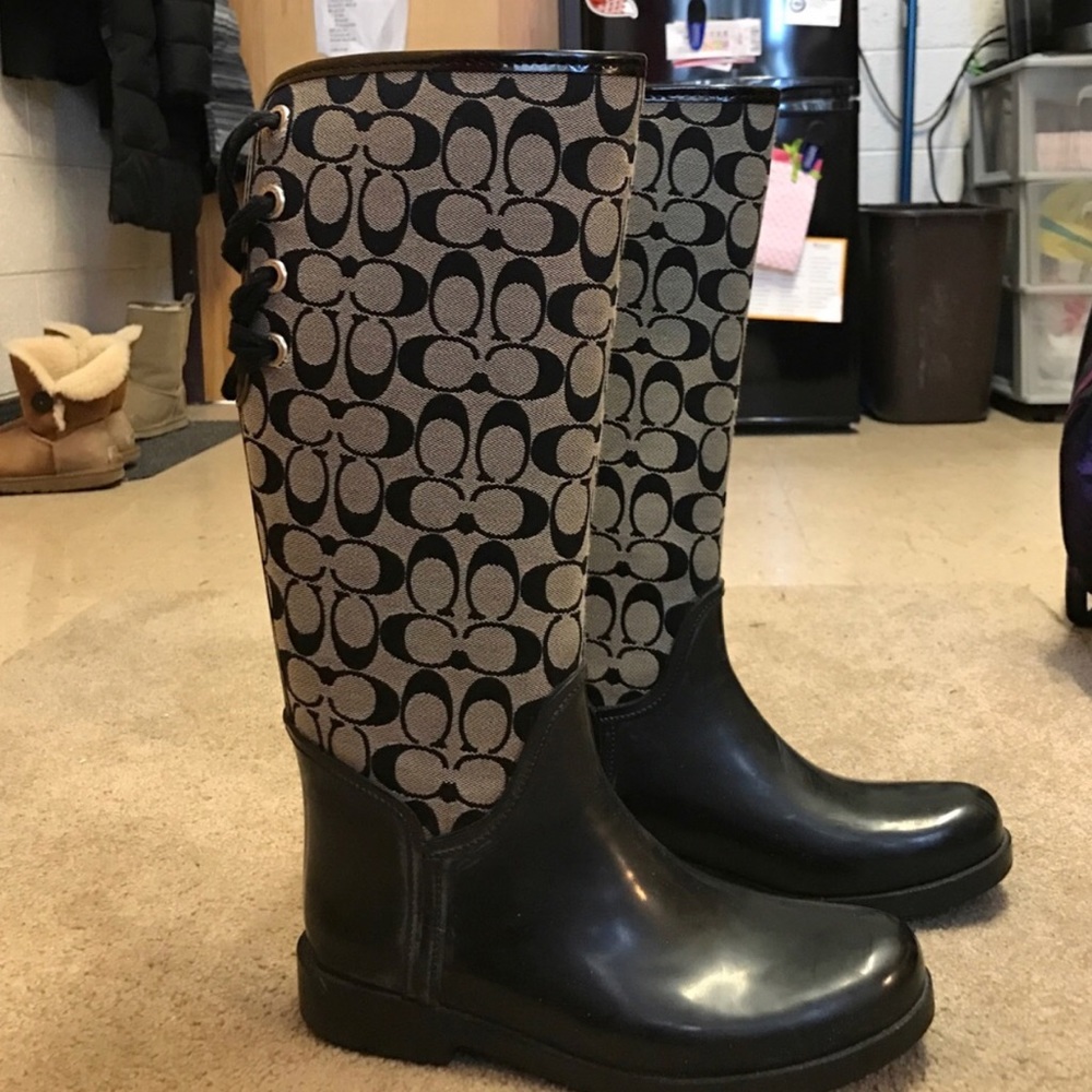 Coach rain boots
