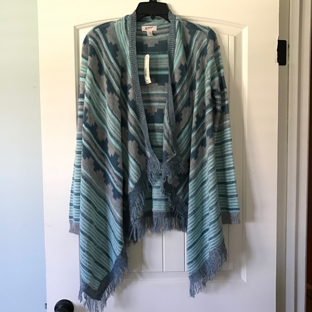 Cardigan Aztec Turquoise