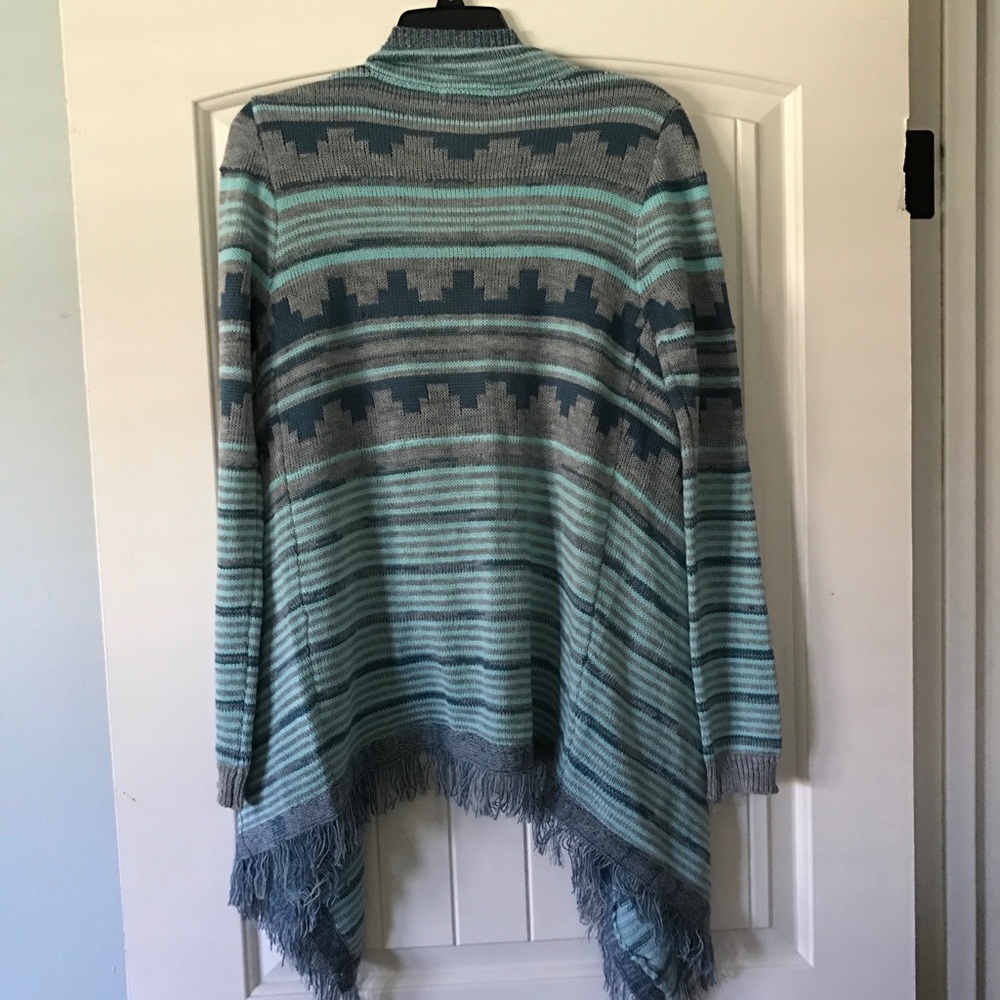 Cardigan Aztec Turquoise - Picture 2 of 3