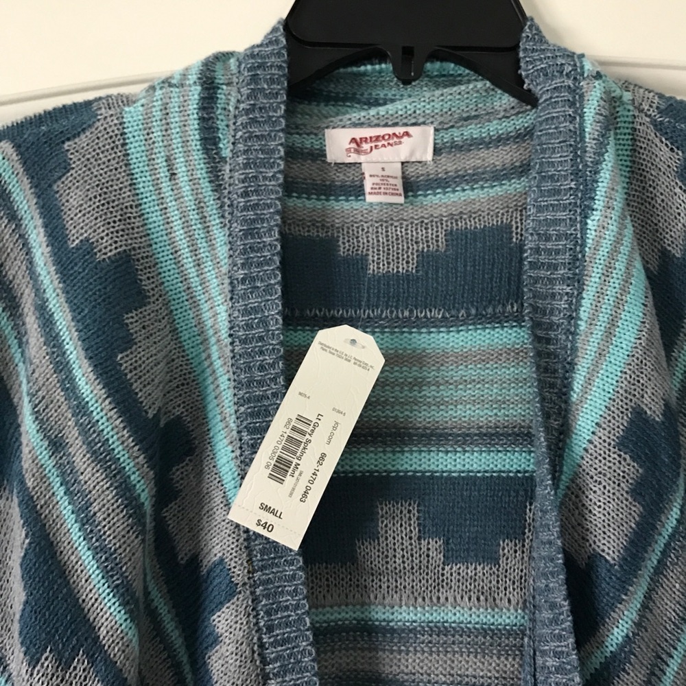 Cardigan Aztec Turquoise - Picture 3 of 3