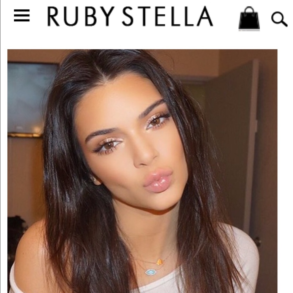 Ruby Stella 14k Solid Gold Heart Choker