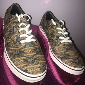 Neutral Aztec print Women's Vans