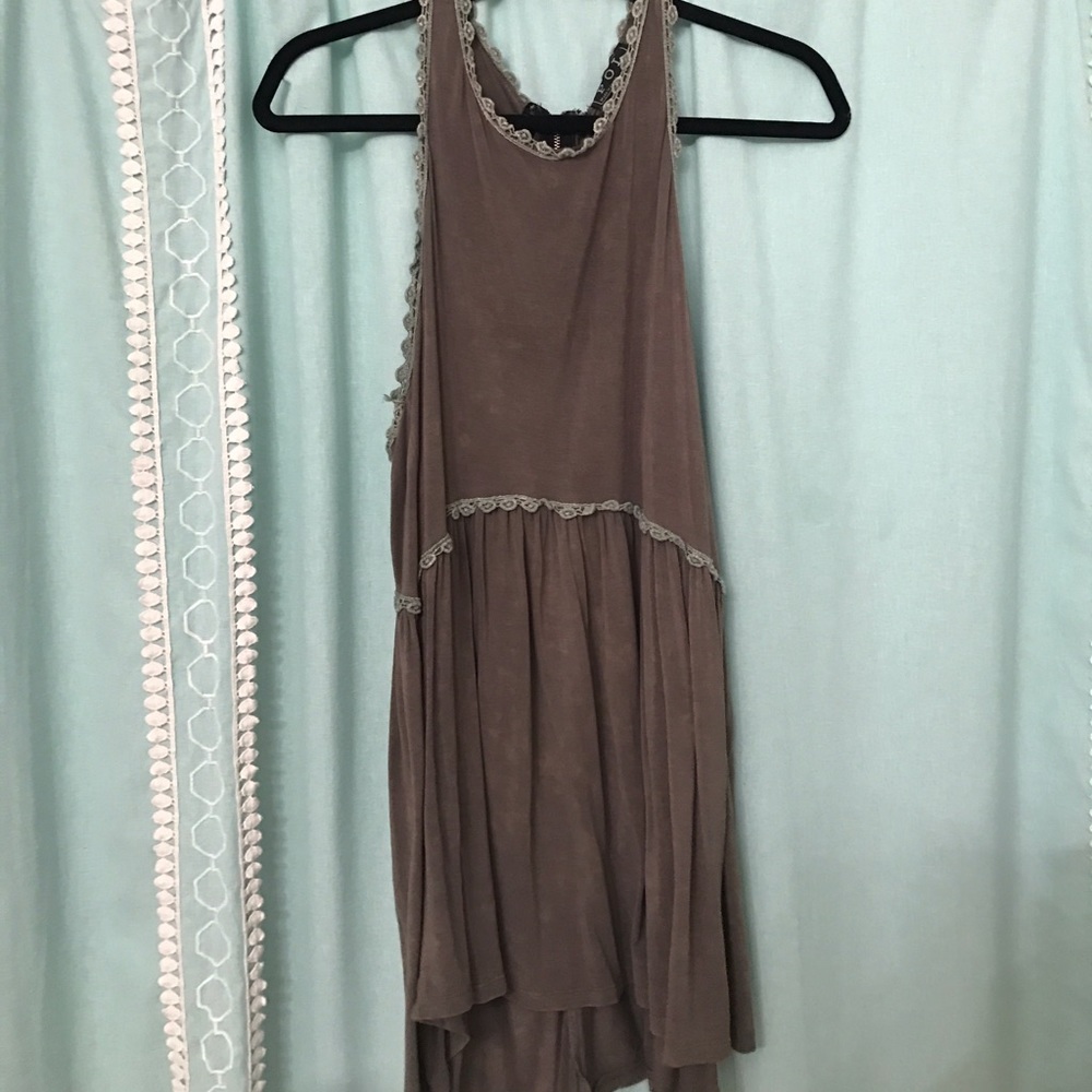 Babydoll long tank top