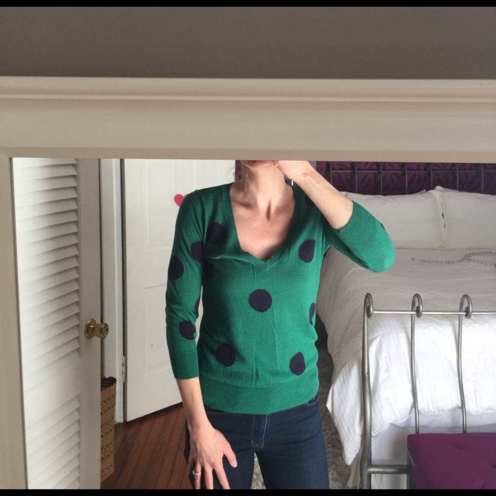 🚩SALE🚩 Limited polka dot 3/4 sleeve sweater