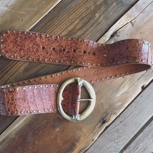 Cole Haan Vintage Brown Leather Belt