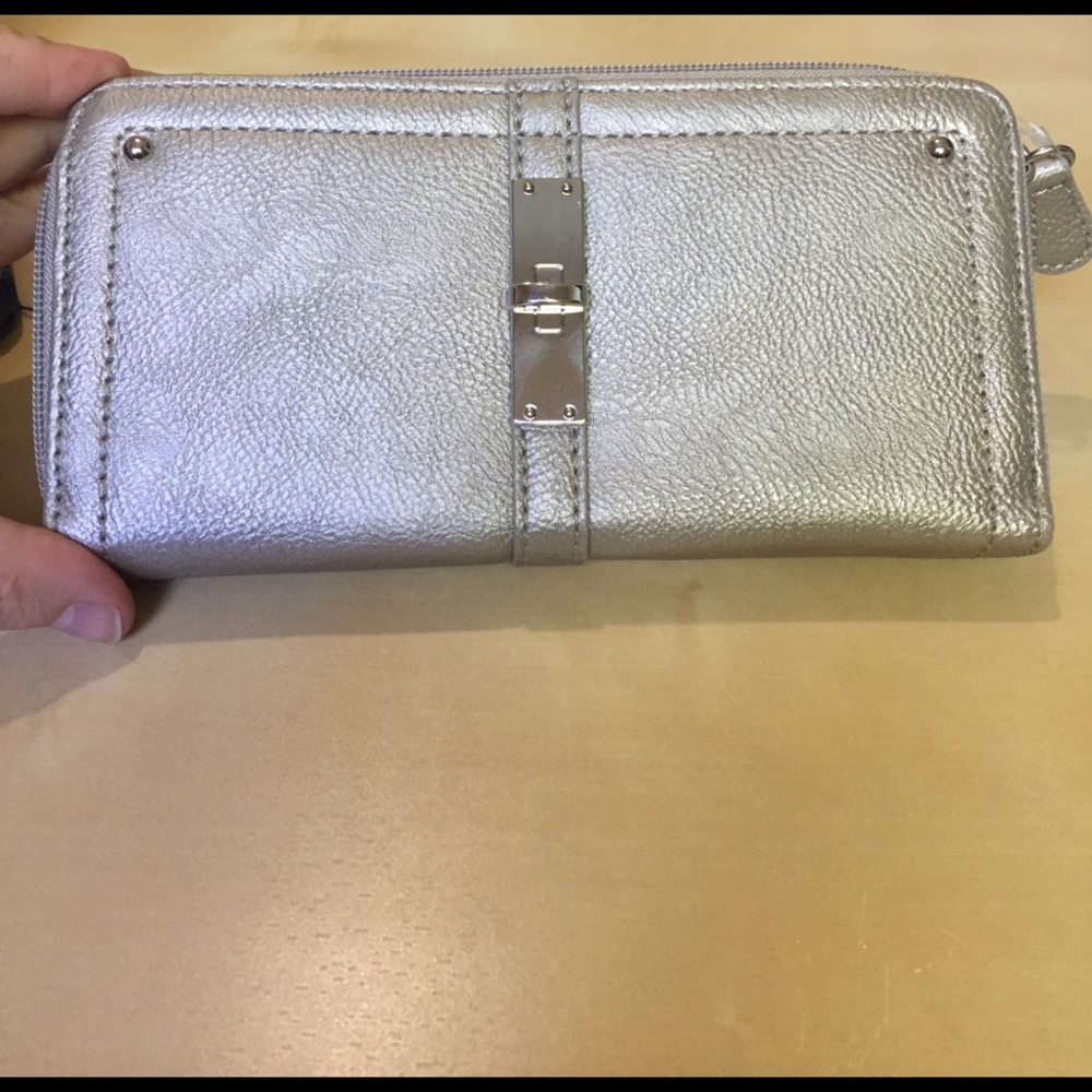 Nine West SHIMMER SILVER WALLET