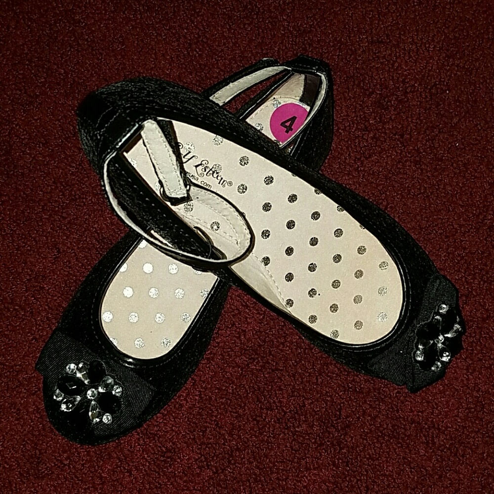 Sparkling black Self Esteem Shoes NWOT