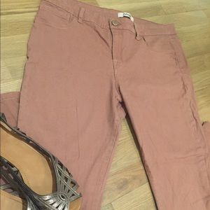 Pink stretch jeans