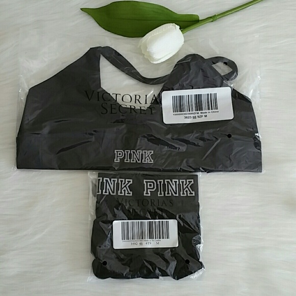 Nwt Pink Vs Sports Bra M & Boyshort M .SET - Picture 8 of 8