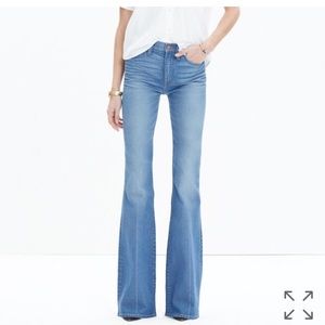 Madewell flea market flare jeans in maribel wash