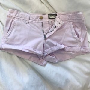 Abercrombie light purple shorts