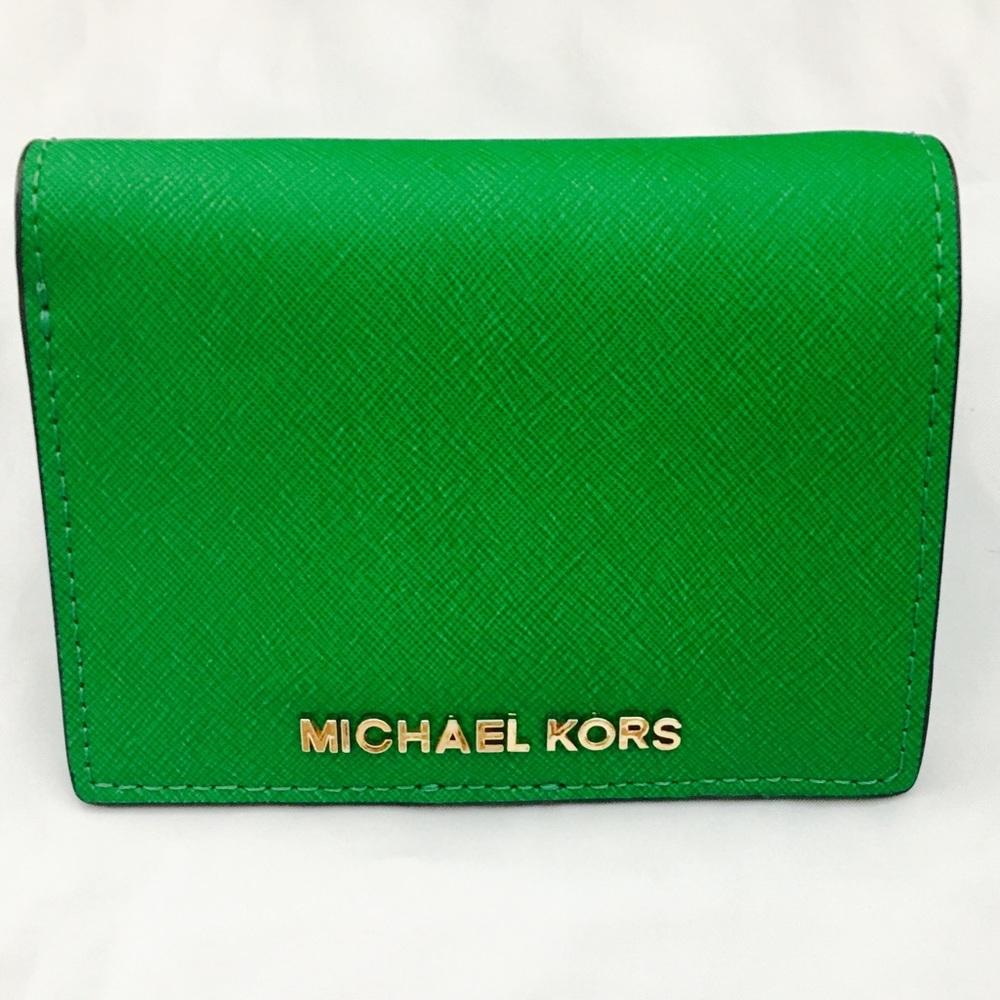 Michael Kors Jet Set Slim Saffiano Leather Waller.
