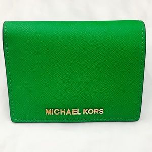 Michael Kors Jet Set Slim Saffiano Leather Waller.